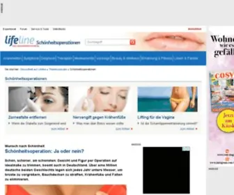 Schoenheits-Operationen.net(Ihr Gesundheitsportal und Ratgeber) Screenshot