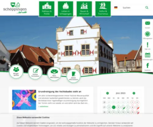 Schoeppingen.de(Startseite) Screenshot
