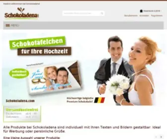 Schokoladena.com(Schokoladena Werbung auf Schokolade) Screenshot