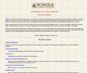 Schola-Tutorials.com(Schola Classical Tutorials offers online courses in the classical liberal arts) Screenshot