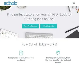 Scholar-Edge.com(Scholr App Landing) Screenshot