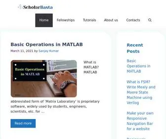 Scholarbasta.com(Tutorials at your finger tips) Screenshot