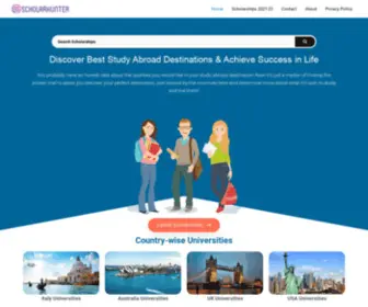 Scholarhunter.com(Best scholarships website) Screenshot