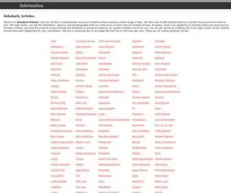 Scholarlyarticles.org(Scholarly Articles dot ORG) Screenshot