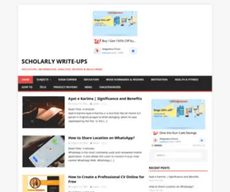 Scholarlywriteups.com(Scholarly Write) Screenshot
