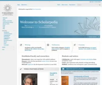 Scholarpedia.org(Scholarpedia) Screenshot