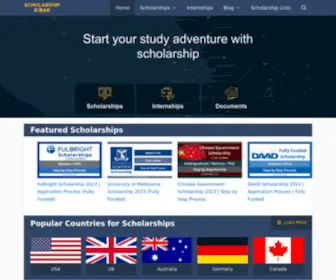 Scholarshiproar.com(Worldwide Scholarships and Internships at One Place) Screenshot