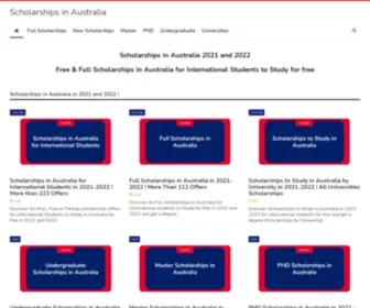 Scholarships-IN-Australia.net(Scholarships in Australia in 2021 and 2022) Screenshot