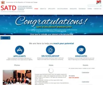 Scholarships.gov.tt(Scholarship and Advanced Training Division) Screenshot