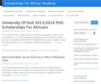 Scholarships4Africans.com(Scholarships For African Students) Screenshot