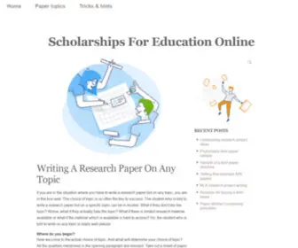 Scholarshipsforeducationonline.com(Scholarshipsforeducationonline) Screenshot
