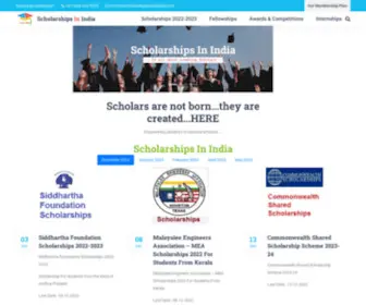 Scholarshipsinindia.com(Scholarships In India 2020 Eligibility Last Date For Scholarship Application) Screenshot