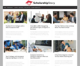 Scholarshipstory.com(Scholarship Articles and Opportunities for US and International Students) Screenshot