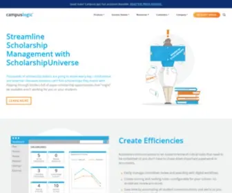 Scholarshipuniverse.com(Higher education financial aid software and systems) Screenshot