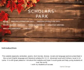 Scholarspark.com(Scholars' Park) Screenshot