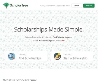 Scholartree.ca(Scholarships Made Simple) Screenshot