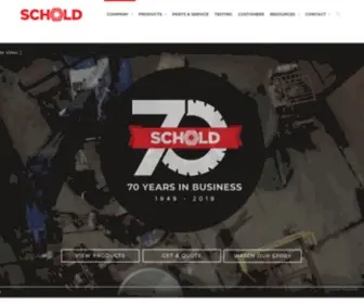 Schold.com(Schold Manufacturing Industrial Dispersers) Screenshot