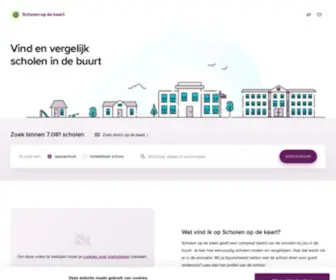Scholenopdekaart.nl(Scholen op de kaart) Screenshot
