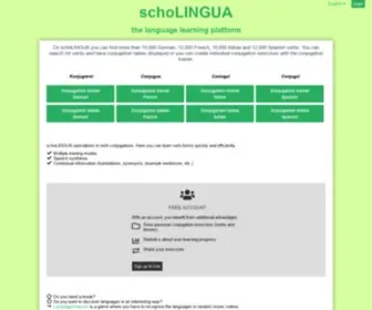 Scholingua.com(The language learning platform) Screenshot