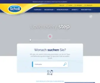 Scholl-Fusspflege.de(Fußpflegeprodukte) Screenshot