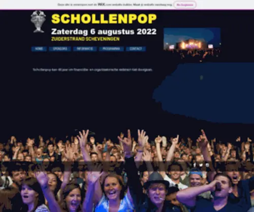 Schollenpop.nl(Binnenkort meer nieuws over Schollenpop) Screenshot