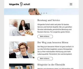 Scholl.eu(Hörgeräte Scholl) Screenshot