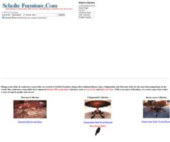 Scholte-Furniture.com(Dining room tables) Screenshot