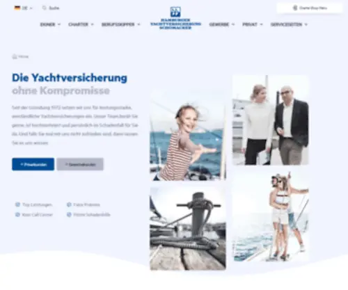 Schomacker.de(HAMBURGER YACHTVERSICHERUNG SCHOMACKER BOOTSVERSICHERUNGEN) Screenshot