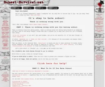 School-Survival.net(What to do if you hate school) Screenshot