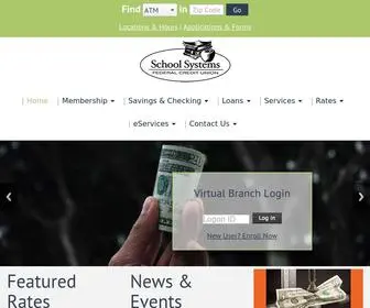 School-SYstems.com(School Systems Federal Credit Union) Screenshot