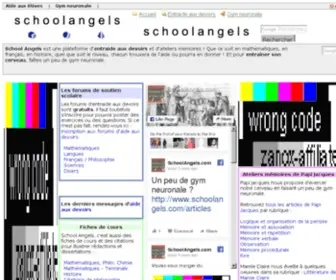 Schoolangels.be(School Angels soutien scolaire et aide aux devoirs) Screenshot