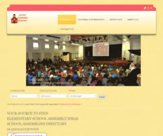 Schoolassembliesdirectory.com(Finding school assemblies) Screenshot