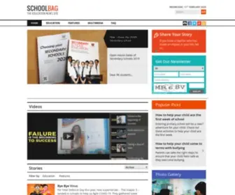 Schoolbag.sg(The Education News Site) Screenshot