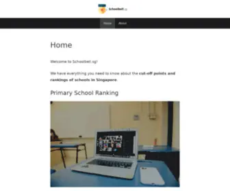 Schoolbell.sg(The #1 Source for Everything About Singapore Schools) Screenshot
