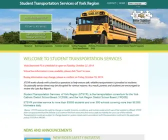 Schoolbuscity.com(Student Transportation Services of York Region) Screenshot