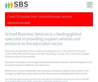 Schoolbusinessservices.co.uk(School Business Services is a leading global specialist in providing support services and products to the education sector) Screenshot