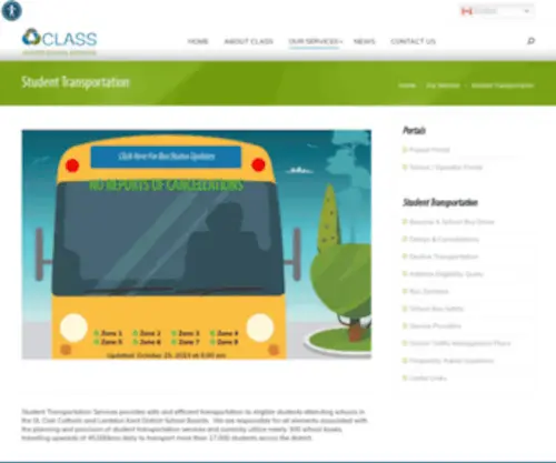 Schoolbusinfo.com(CLASS Shared School Services Chatham) Screenshot