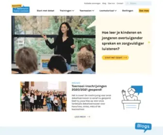 Schooldebatteren.nl(Stichting Nederlands Debat Insitutuut) Screenshot