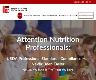 Schoolfoodhandler.com(Remote USDA Professional Standards Training and Tracking Software) Screenshot