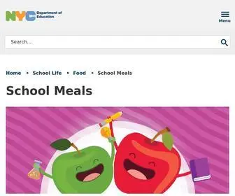 Schoolfoodnyc.org(School Meals) Screenshot