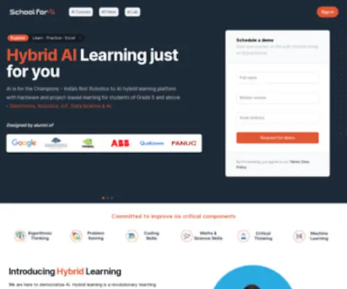 Schoolforai.com(SchoolForAI) Screenshot