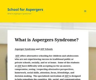 Schoolforaspergers.com(What is Asperger's Syndrome) Screenshot