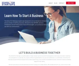 Schoolforstartups.com(How to Start a Business) Screenshot