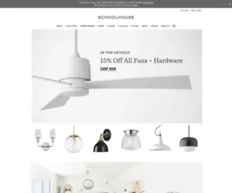 Schoolhouseelectric.com(Classic Lighting & Period Inspired Home Goods) Screenshot