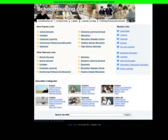 Schoolhousing.com(The Leading School Housing Site on the Net) Screenshot