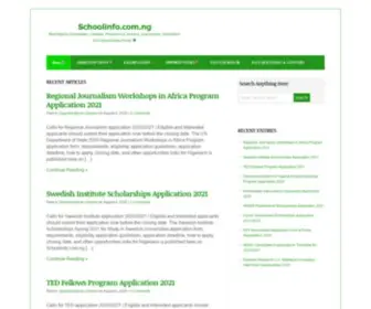 Schoolinfo.com.ng(Nigerian Students Info Portal) Screenshot