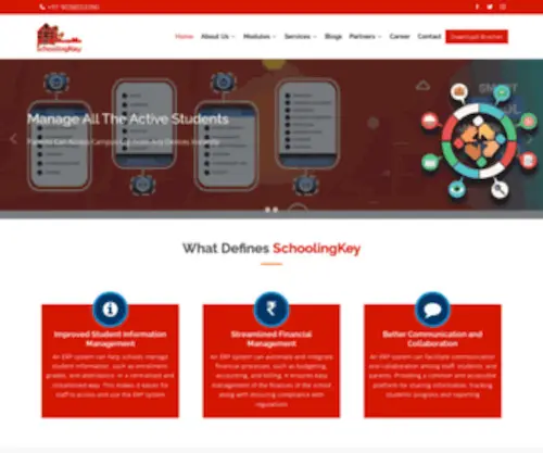 Schoolingkey.in(Online school management software) Screenshot