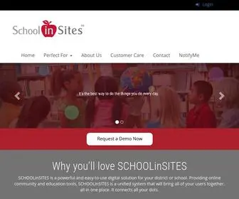 Schoolinsites.com(SCHOOLinSITES empowers K) Screenshot