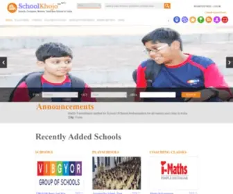 Schoolkhojo.in(SchoolKhojo-Search, Compare, Review, Rate, Rank, Find Best School in India) Screenshot