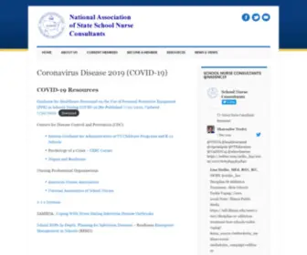Schoolnurseconsultants.org(National Association of State School Nurse Consultants) Screenshot